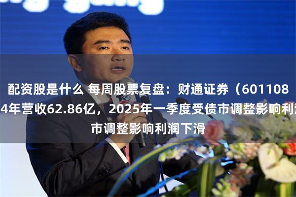 配资股是什么 每周股票复盘：财通证券（601108）2024年营收62.86亿，2025年一季度受债市调整影响利润下滑