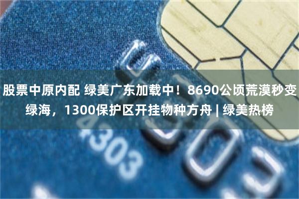 股票中原内配 绿美广东加载中！8690公顷荒漠秒变绿海，1300保护区开挂物种方舟 | 绿美热榜
