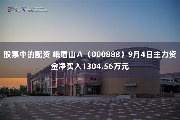 股票中的配资 峨眉山Ａ（000888）9月4日主力资金净买入1304.56万元