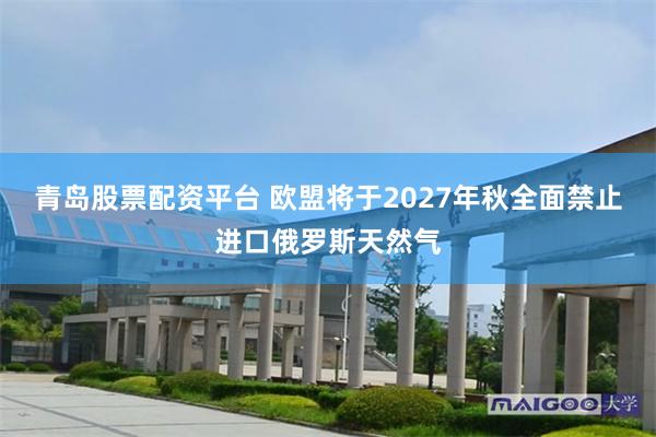 青岛股票配资平台 欧盟将于2027年秋全面禁止进口俄罗斯天然气