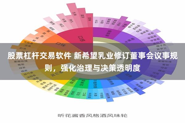 股票杠杆交易软件 新希望乳业修订董事会议事规则，强化治理与决策透明度