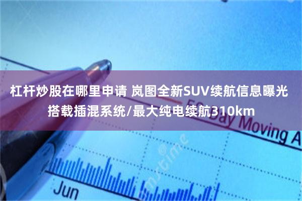 杠杆炒股在哪里申请 岚图全新SUV续航信息曝光 搭载插混系统/最大纯电续航310km