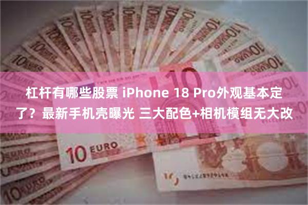 杠杆有哪些股票 iPhone 18 Pro外观基本定了？最新手机壳曝光 三大配色+相机模组无大改