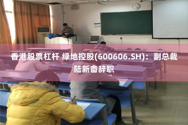 香港股票杠杆 绿地控股(600606.SH)：副总裁陆新畬辞职