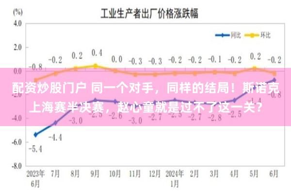 配资炒股门户 同一个对手，同样的结局！斯诺克上海赛半决赛，赵心童就是过不了这一关？