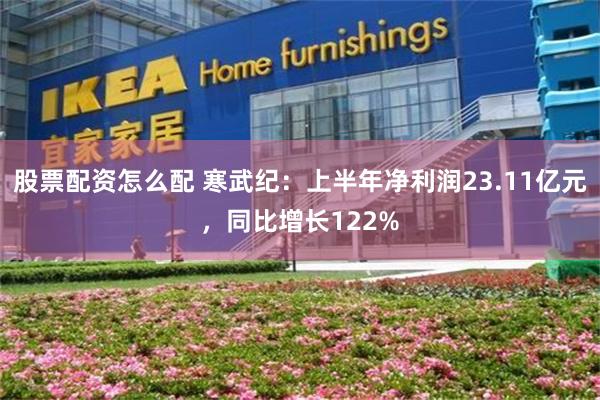 股票配资怎么配 寒武纪：上半年净利润23.11亿元，同比增长122%