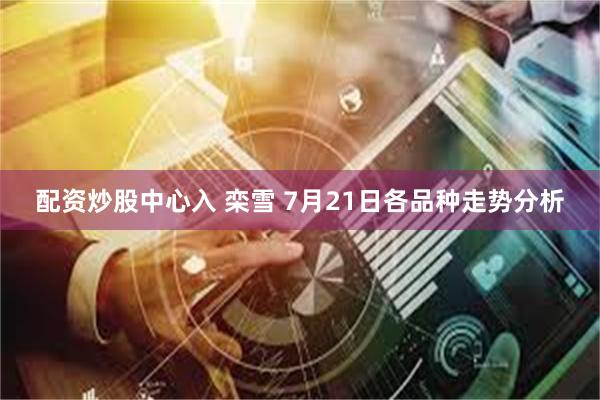 配资炒股中心入 栾雪 7月21日各品种走势分析