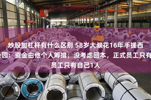 炒股加杠杆有什么区别 58岁大叔花16年手搓西游主题公园：资金由他个人筹措，没考虑回本，正式员工只有自己1人